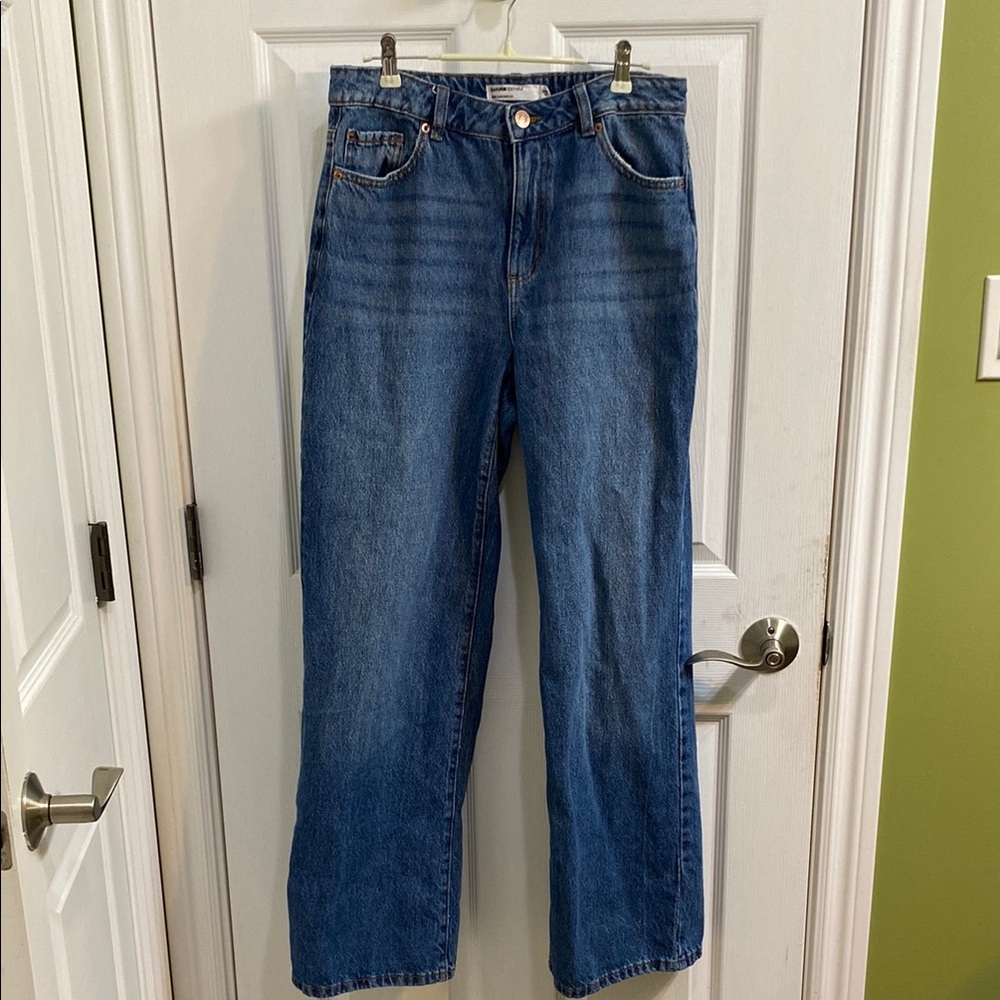 Garage Blue Wide Leg Jeans